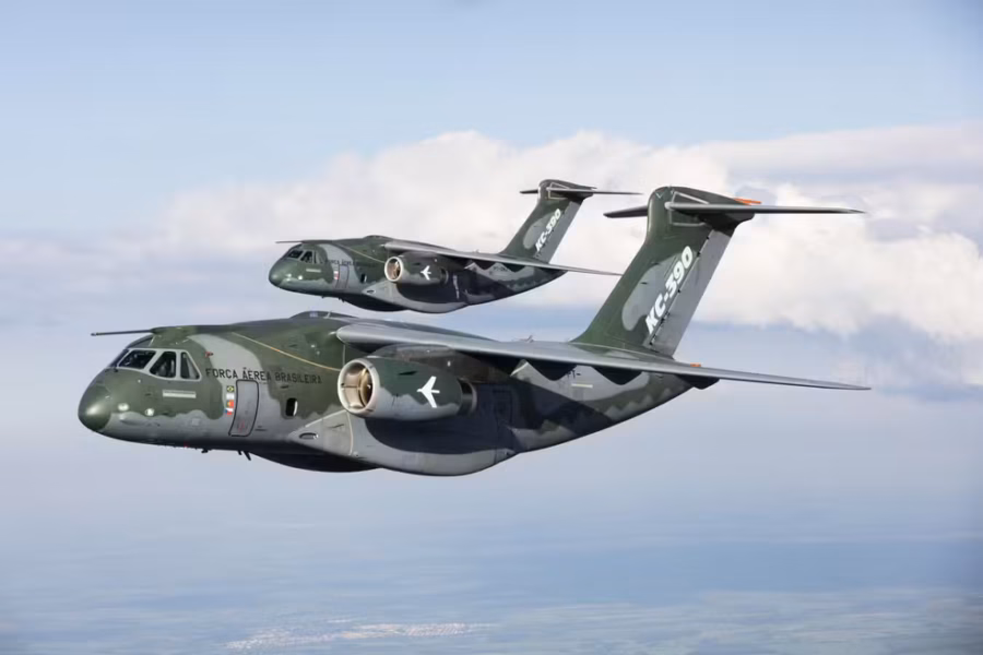 embraer assina contrato de servicos e suporte para apoiar operacao da frota kc 390 da forca aerea brasileira
