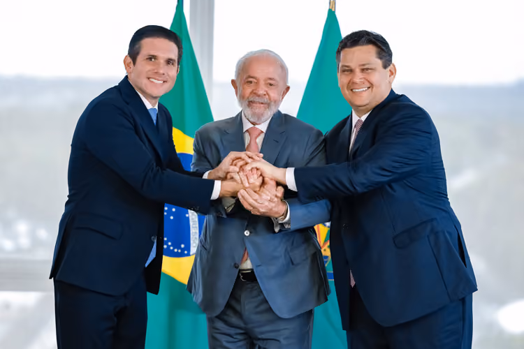 pres lula com pres senado davi alcolumbre e pres camara hugo motta ricardostuckert 1 1