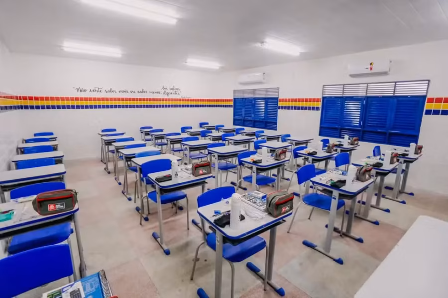Aprendizagem avança no Brasil em 20 anos, mas Matemática ainda preocupa no ensino médio 2 sala de aula em escola municipal de joao pessoa