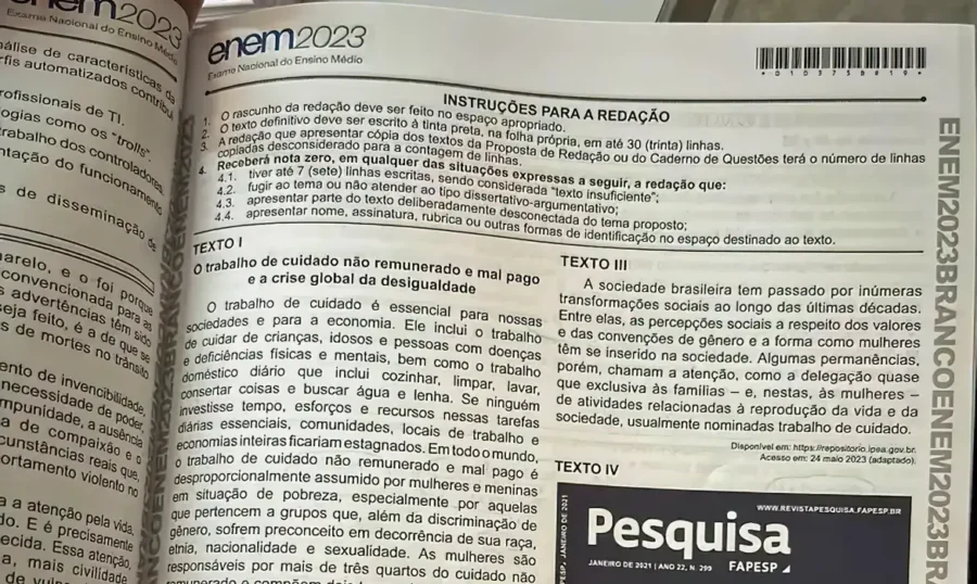 caderno redacao enem