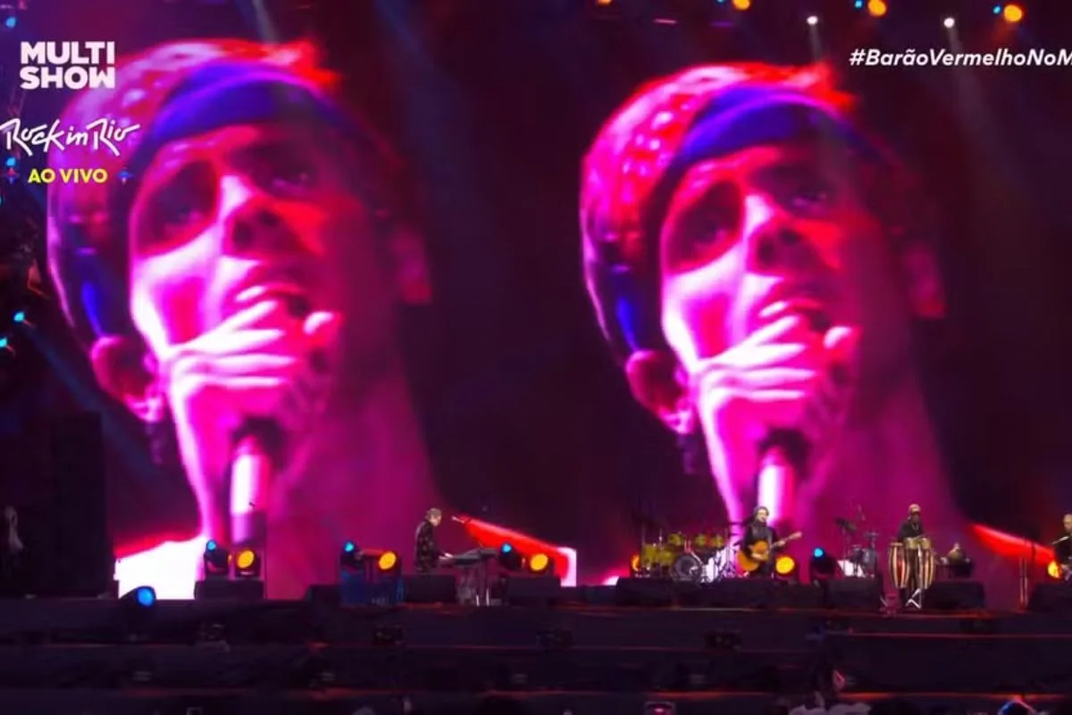 cazuza faz dueto com barao vermelho em apresentacao no rock in rio