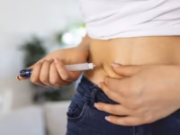 diabetic patient using insulin pen making insulin injection home young woman control diabetes diabetic lifestyle