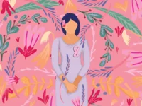 cancer de mama ilustracao
