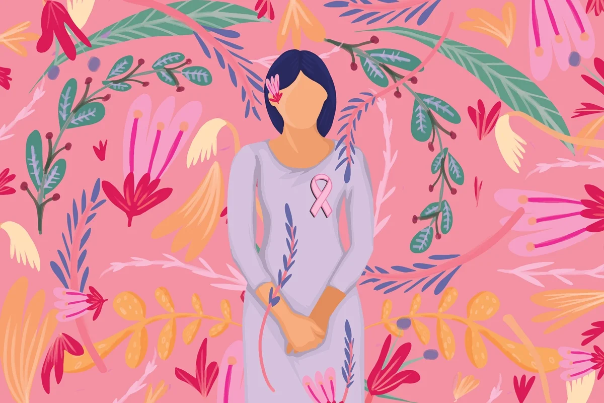 cancer de mama ilustracao