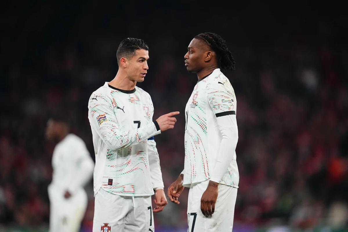 cristiano ronaldo rafael leao portugal